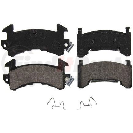 ZX202 by WAGNER - QuickStop Semi-Metallic Disc Brake Pad Set