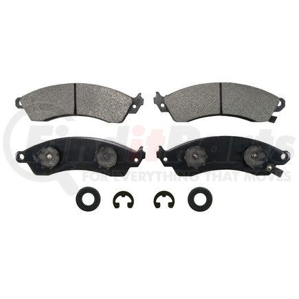 ZX412 by WAGNER - QuickStop Semi-Metallic Disc Brake Pad Set