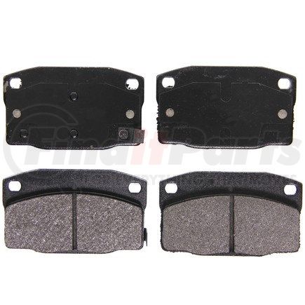 ZX378 by WAGNER - QuickStop Semi-Metallic Disc Brake Pad Set