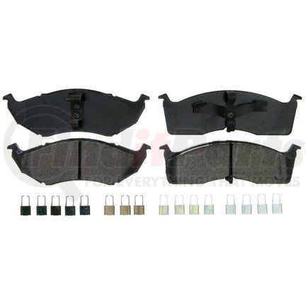 ZX642 by WAGNER - QuickStop Semi-Metallic Disc Brake Pad Set