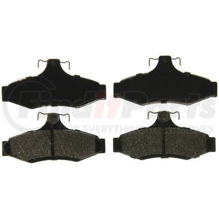 ZX724 by WAGNER - QuickStop Semi-Metallic Disc Brake Pad Set