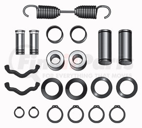 CQ67318 by HALDEX - Drum Brake Hardware Kit - For use on 16.5 in. Eaton (Schuler) Double Anchor Pin Brakes
