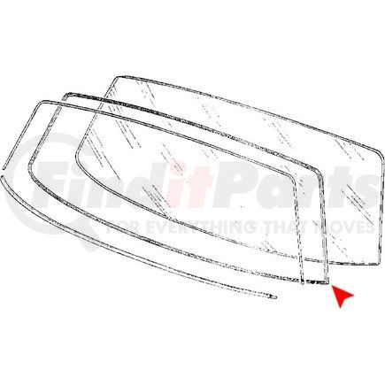 51311820485 by URO - Rear Window Seal