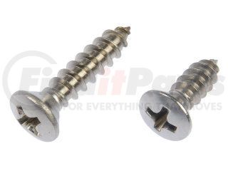 Dorman 784-115 Multi-Purpose Screw Self Tapping Screw-Stainless Steel-Oval Head-No. 8 x 1/2 In., 3/4 In.