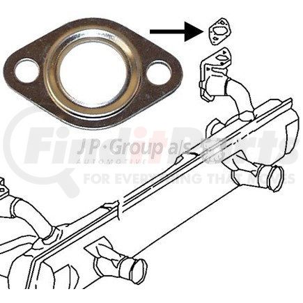 8121100300 by JOPEX - Heat Riser Gasket for VOLKSWAGEN AIR