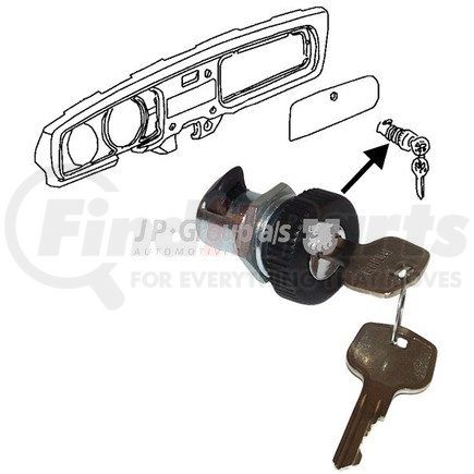 8189801300 by JOPEX - Glove Box Lock for VOLKSWAGEN AIR