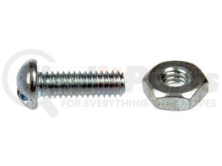 784-700 by DORMAN - Machine Screw-Round Head Slotted- 6-32 x 1/2 In. With Hex Nut