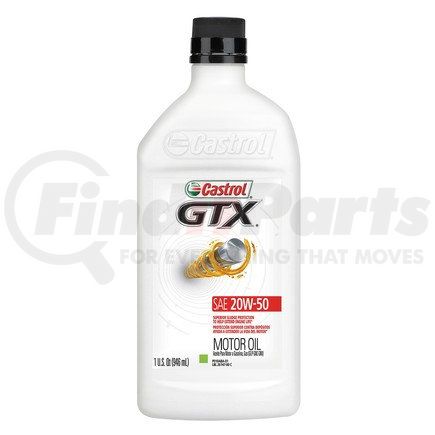 151A8E by CASTROL - GTX MOTOR OIL 20W50 1QT