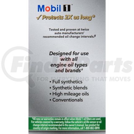 M1C257A by MOBIL OIL - Engine Oil Filter