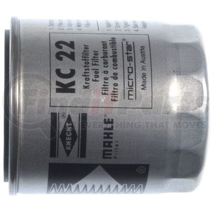 KC 22 by MAHLE - Fuel Filter Element