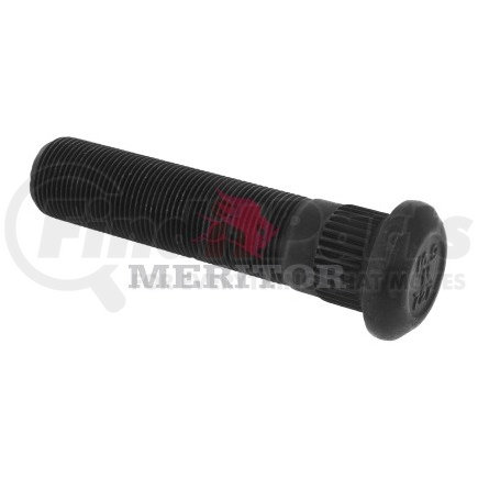 09001727 by MERITOR - Wheel Stud - RH Thread Direction, Serrated, 3 7/8" Length from Under Head