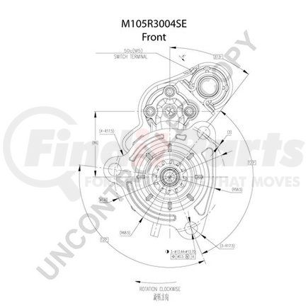 M105404 by LEECE NEVILLE - STARTER MOTOR