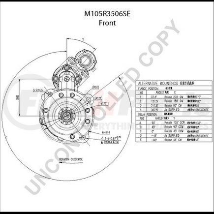 M105706 by LEECE NEVILLE - STARTER MOTOR