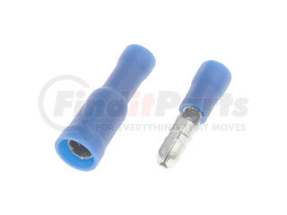 85429 by DORMAN - 16-14 Gauge Male/Female Set Bullet Terminal, .157 In., Blue