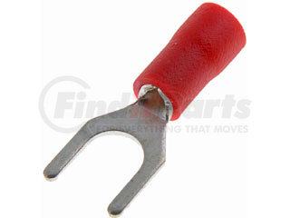 86418 by DORMAN - 22-18 Gauge Spade Terminal, No. 10, Red