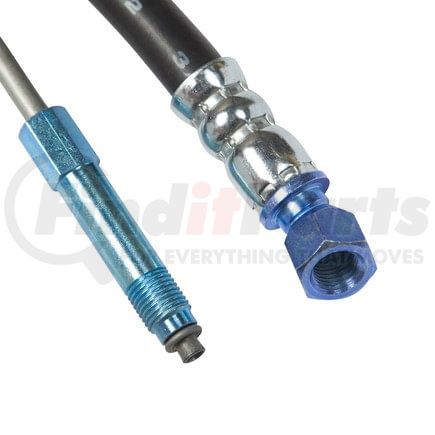 55082 by OMEGA ENVIRONMENTAL TECHNOLOGIES - Pwr Strg Pressure Line Hose- 14mm Male "O" Ring x 16mm Banjo - with Switch Port