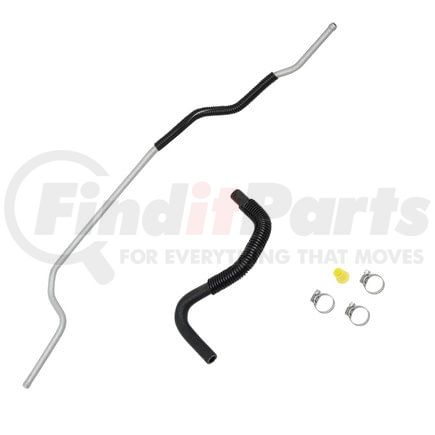 55562 by OMEGA ENVIRONMENTAL TECHNOLOGIES - Power Steering Return Line Hose Assembly - 3/8" Beaded Tube x 3/8" I.D. Hose