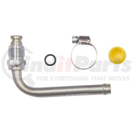 979 by OMEGA ENVIRONMENTAL TECHNOLOGIES - Power Steering Hose Adapter - 3/8" Swivel "O" Ring (Type I) x 3/8" Beaded Tube