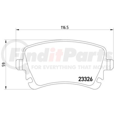 355011531 by HELLA - Disc Brake Pad Set