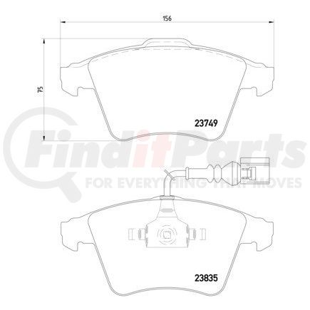 355011621 by HELLA - Disc Brake Pad Set