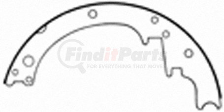 PAB127 by WAGNER - Wagner ThermoQuiet PAB127 Drum Brake Shoe Set