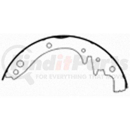 PAB159 by WAGNER - Wagner ThermoQuiet PAB159 Drum Brake Shoe Set