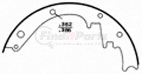 PAB161 by WAGNER - Wagner ThermoQuiet PAB161 Drum Brake Shoe Set