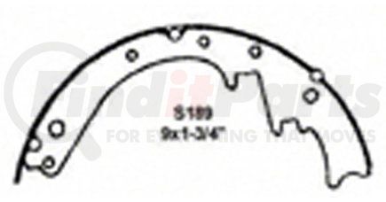 PAB189 by WAGNER - Wagner ThermoQuiet PAB189 Drum Brake Shoe Set