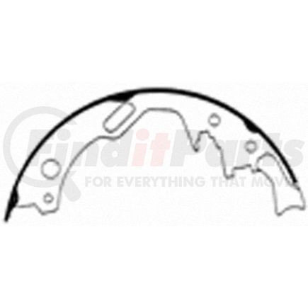 PAB537 by WAGNER - Wagner ThermoQuiet PAB537 Drum Brake Shoe Set