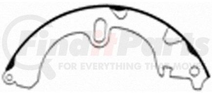 PAB551 by WAGNER - Wagner ThermoQuiet PAB551 Drum Brake Shoe Set
