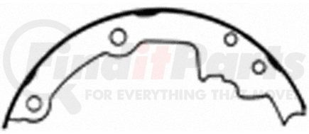 PAB552R by WAGNER - Wagner ThermoQuiet PAB552R Drum Brake Shoe Set