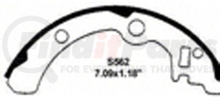 PAB562 by WAGNER - Wagner ThermoQuiet PAB562 Drum Brake Shoe Set