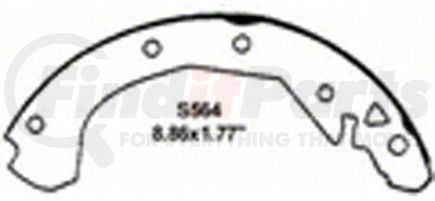 PAB564R by WAGNER - Wagner ThermoQuiet PAB564R Drum Brake Shoe Set