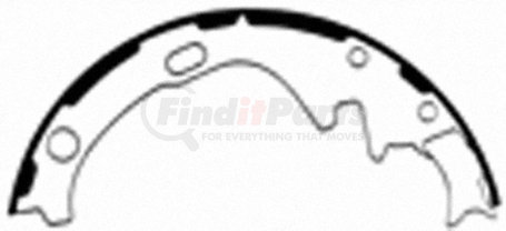 PAB571 by WAGNER - Wagner ThermoQuiet PAB571 Drum Brake Shoe Set