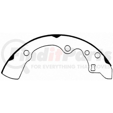 PAB598 by WAGNER - Wagner ThermoQuiet PAB598 Drum Brake Shoe Set