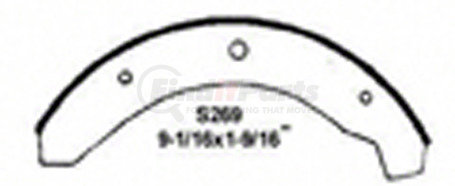 PAB269 by WAGNER - Wagner ThermoQuiet PAB269 Drum Brake Shoe Set