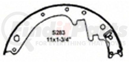 PAB283R by WAGNER - Wagner ThermoQuiet PAB283R Drum Brake Shoe Set