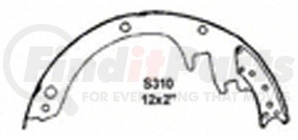 Wagner PAB310 Drum Brake Shoe Wagner ThermoQuiet PAB310 Drum Brake Shoe Set