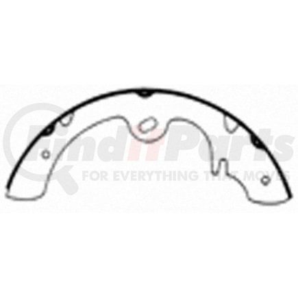 PAB406 by WAGNER - Wagner ThermoQuiet PAB406 Drum Brake Shoe Set