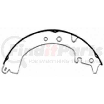 PAB407 by WAGNER - Wagner ThermoQuiet PAB407 Drum Brake Shoe Set