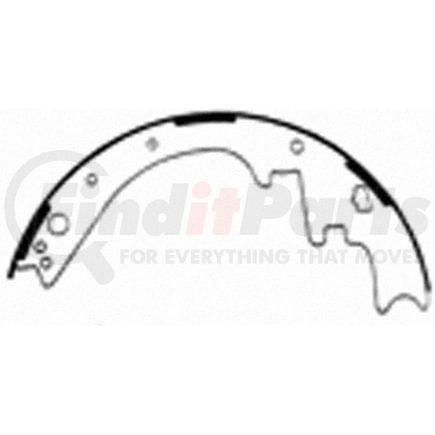 PAB446 by WAGNER - ThermoQuiet Drum Brake Shoe Set