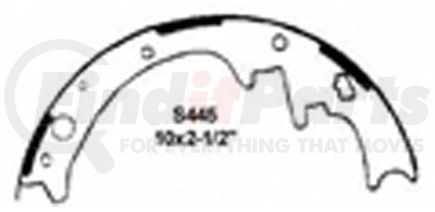 PAB445R by WAGNER - ThermoQuiet Drum Brake Shoe Set