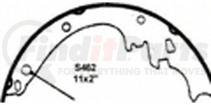 PAB462R by WAGNER - Wagner ThermoQuiet PAB462R Drum Brake Shoe Set