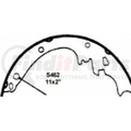 PAB462 by WAGNER - ThermoQuiet Drum Brake Shoe Set