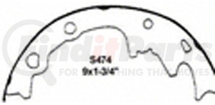 PAB474R by WAGNER - Wagner ThermoQuiet PAB474R Drum Brake Shoe Set