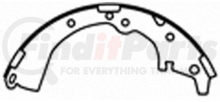 PAB505 by WAGNER - Wagner ThermoQuiet PAB505 Drum Brake Shoe Set