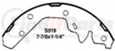 PAB519 by WAGNER - ThermoQuiet Drum Brake Shoe Set