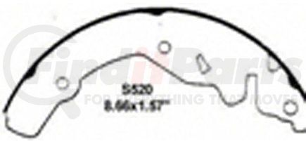 PAB520R by WAGNER - Wagner ThermoQuiet PAB520R Drum Brake Shoe Set