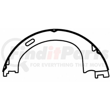PAB752 by WAGNER - Wagner ThermoQuiet PAB752 Parking Brake Shoe Set