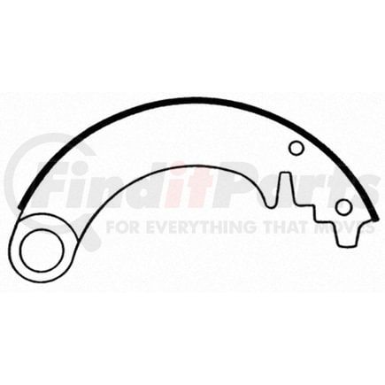 PAB76 by WAGNER - Wagner ThermoQuiet PAB76 Drum Brake Shoe Set